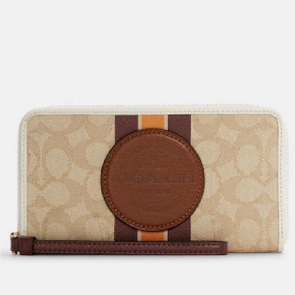 Coach Dempsey organic large zip Wallet